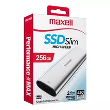 Disco Solido Externo Ssd Portable Maxell 256gb Usb 3.1 Speed