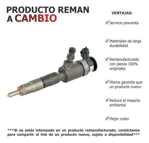 Inyector Diesel Reman Para Expert 1.6 Hdi Peugeot 2010-2016 Foto 2