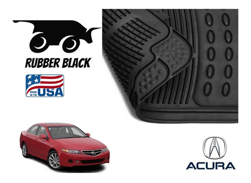 Tapetes Uso Rudo Acura Tsx 2005 A 2007 Rubber Black Original Foto 4