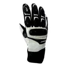 Guantes Moto Atrox Gp Drive Negro Blanco