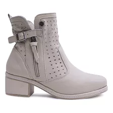 Bota Salto New Face Off White Feminina