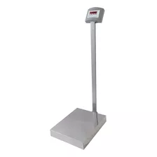 Balança Comercial Digital Welmy W300 Com Coluna - Led Vermelho Com Bateria 300kg Com Mastro 90v/240v Cinza 60 cm X 50 cm