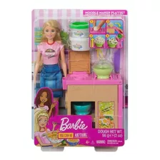 Playset E Boneca Barbie - Máquina De Macarrão - Mattel Ghk