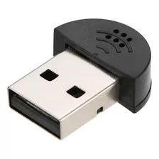 Control Del Adaptador De Audio De Mini Micrófono Usb 2.0