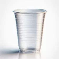 Vasos Plasticos Descartables 300 Cc Transp. / Bco. X 100 U.