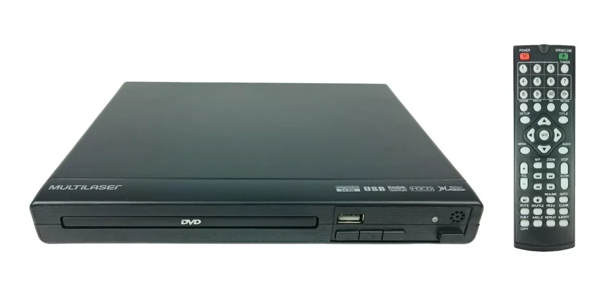 Dvd Player 3 Em 1 Multilaser Cd Usb Pendrive Bivolt Sp391