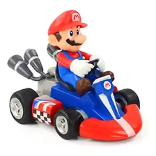 Figura Mario Kart Carro Fricción Niños Juguete Colección Gde