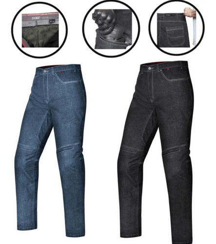 Calça Feminina X11 Jeans Ride Kevlar Com Proteção Moto