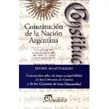 Constitucion De La Nacion Argentina - Hebe Mabel Leonardi De Herbon, De Leonardi De Herbon, Hebe Mabel. Editorial Eudeba, Tapa Tapa Blanda En Español, 2010