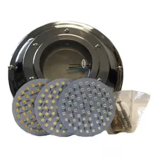 Artefacto P/ Piscinas Acero Inoxidable Led Azul 12v 14.4w