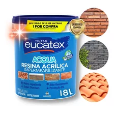 Eucatex Resina Acrílica Brilhante Acqua 18l Cor Incolor