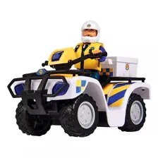 Simba El Bombero Sam Police Quad Con Figura De Malcolm, Co.