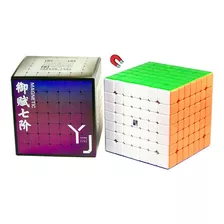 Cubo Rubik 7x7 Yj Moyu Yufu V2m Magnetico 7x7x7 Color De La Estructura Stickerless