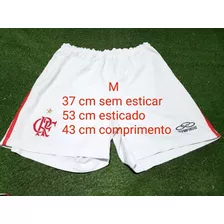 Calção Flamengo Olympikus Branco 2009