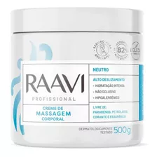 Creme De Massagem Corporal Neutro Flér Raavi 500g