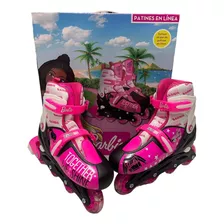 Patines Con Luz Barbie Linea Talla Ajustable T378380