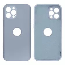 Capa Proteção Câmera Furo Compatível Com iPhone 12 Pro Max Cor Azul Bebê