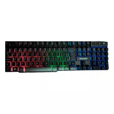 Teclado Gamer Evolut Hawke Usb, Rainbow - Eg206 U Unica Unic