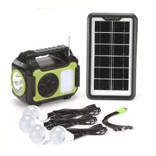 Lampara Solar Radio Planta Solar Carga Celulares