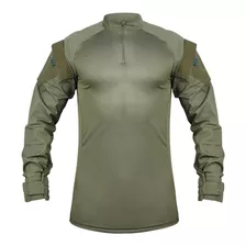 Combat Shirt Camisa Tática Militar Camuflada Preta Multicam