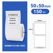 1 Rolo Papel Etiqueta Niimbot B1/b21/b3s 50x50mm (150un)