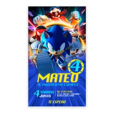 Invitación Digital Sonic Tarjeta Virtual Personalizada