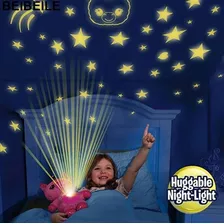 Urso De Pelúcia Projetor De Luzes Star Belly Promoção