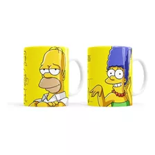 Taza De Ceramica Pack X 2 Simpsons Combo Pareja