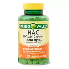 Complejo N-acetil-cisteína Nac 1000mg 100c Acetil Cisteina S Sabor Neutro
