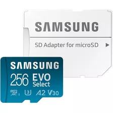 Memoria Micro Sd Samsung 256gb Clase 10 U3 100mbs Ultrahd 4k