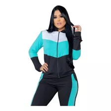 Conjunto Malha Crepe Estilo Moletom Roupas De Inverno Luxo