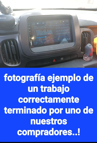 Base Frente Estereo Pantalla Doble Din Fiat Mobi 2017 A 2024 Foto 2