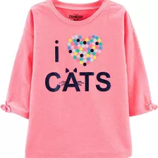 Camiseta Malha Estampada Rosa 2 Anos - Oshkosh Carters