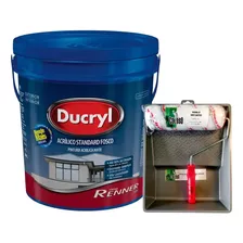 Pintura Renner Ducryl Rinde 80% Mas 18lt + Bandeja + Rodillo