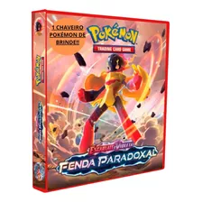 Pasta Álbum Fichário Pokemon + 10 Folhas + 06 Cards + Brinde