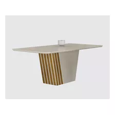 Mesa Para Sala De Jantar Liz 180cm Off White/freijó Gewt