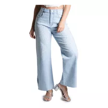 Calça Jeans Sawary Wide Leg Cropped - 276480
