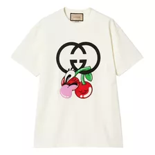 Remera Gucci Hombre Mujer Cherry Hattie Importada Original