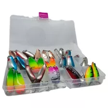 Set / Kit De 30 Señuelos De Pesca Cuchara Río Y Lago