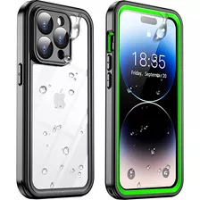 Funda Para iPhone 14 Pro Max Impermeable (verde)