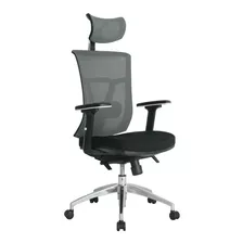 Silla Oficina Giratoria Malla Gris Ergonomica Escritorio