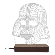 Lámpara Acrílico Led Star Wars Darth Vader 220v Regalo