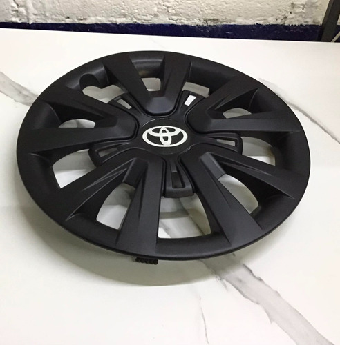 4 Tapones Negro Mate Deportivo R14 Toyota Avanza/ Yaris R14 Foto 4