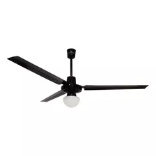 Ventilador Negro Con Lampara Para Techo Masterfan Icarus