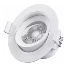 Spot Panel Led Para Embutir Aro Móvil 3w 220v Luz Fria Color Blanco