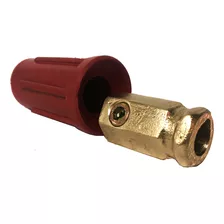 Conector Engate Macho E Fêmea 13mm Cabo Solda 35 A 70mm Verm