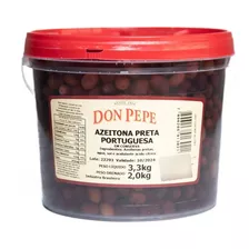 Azeitona Preta Portuguesa Don Pepe Balde 2kg Casa Bela