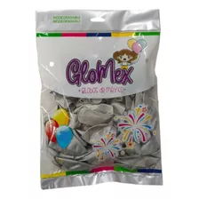 50 Globos Latex Nº 12 Glomex 12 Pulgadas Elige Color Cromado