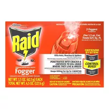 S C Johnson Wax 74251 Raid Fogger, Paquete De 3, 1.5 Onzas