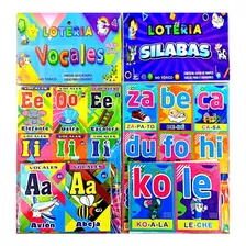 Juego Loterias Silabas Y Letras Vocales Didactico Niños